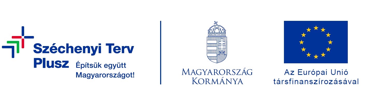 Széchenyi Terv Plusz – Építsük együtt Magyarországot! – Magyarország Kormánya – Az Európai Unió társfinanszírozásával